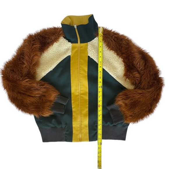Sea New York Colorblock Faux Fur Track Jacket - Picture 10 of 11